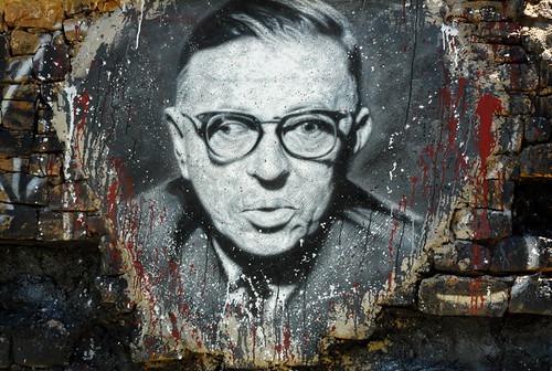 portrait de Jean-Paul Sartre